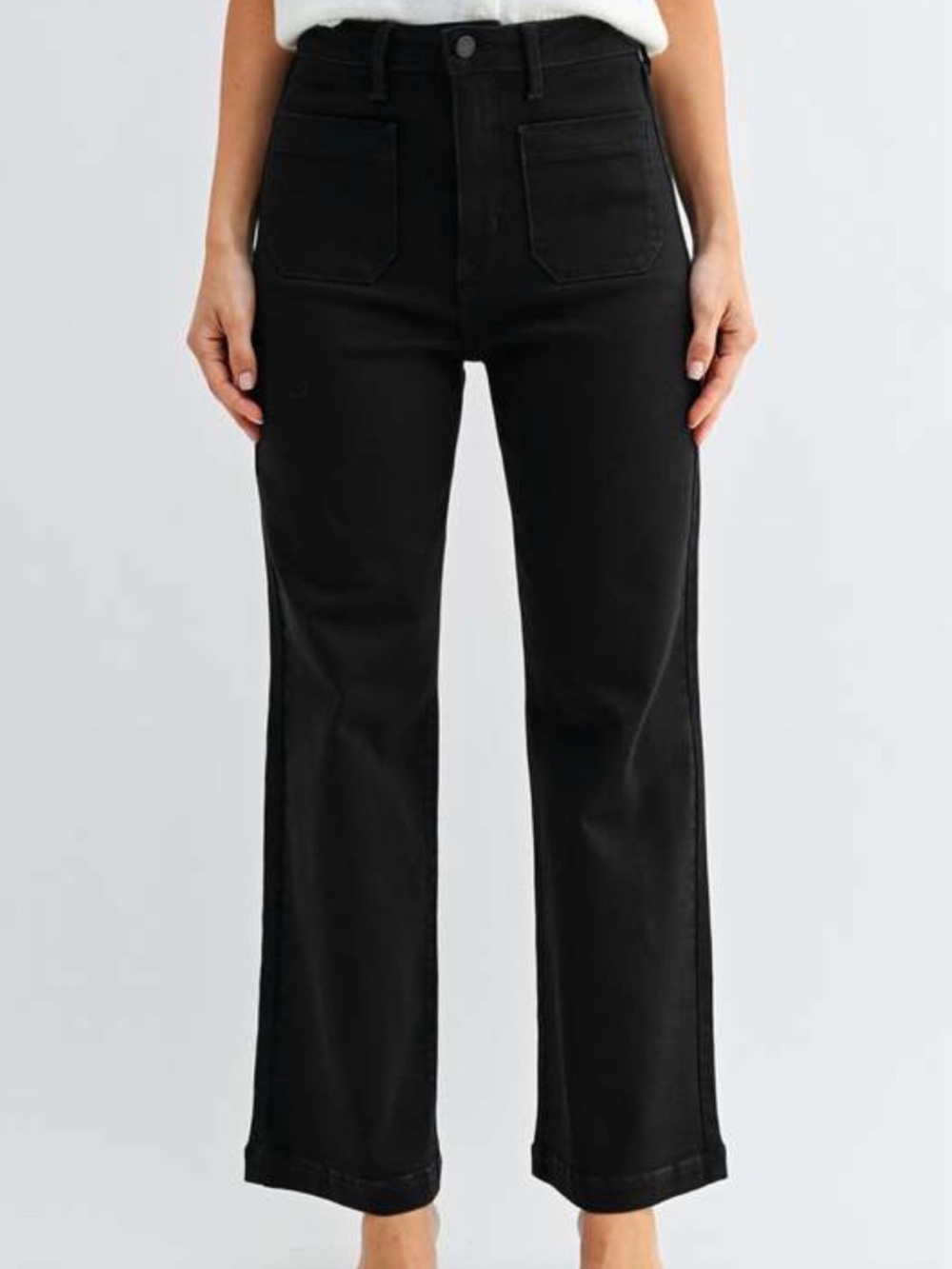 Just Black Denim: The Sailor Pocket Wide Leg